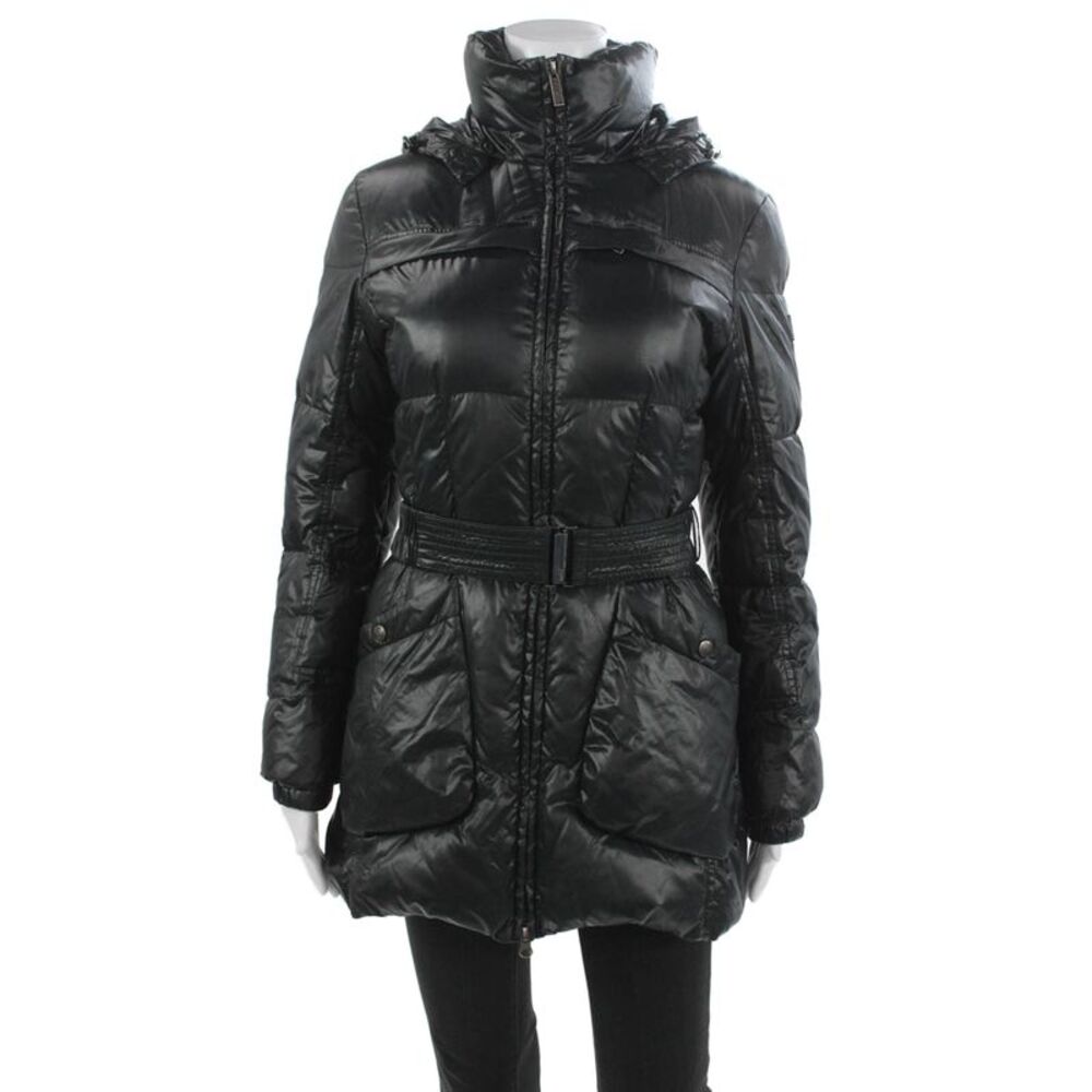 Add Women Puffer Jacket Black Polyamide Zip Long Sleeve Winter Size 4